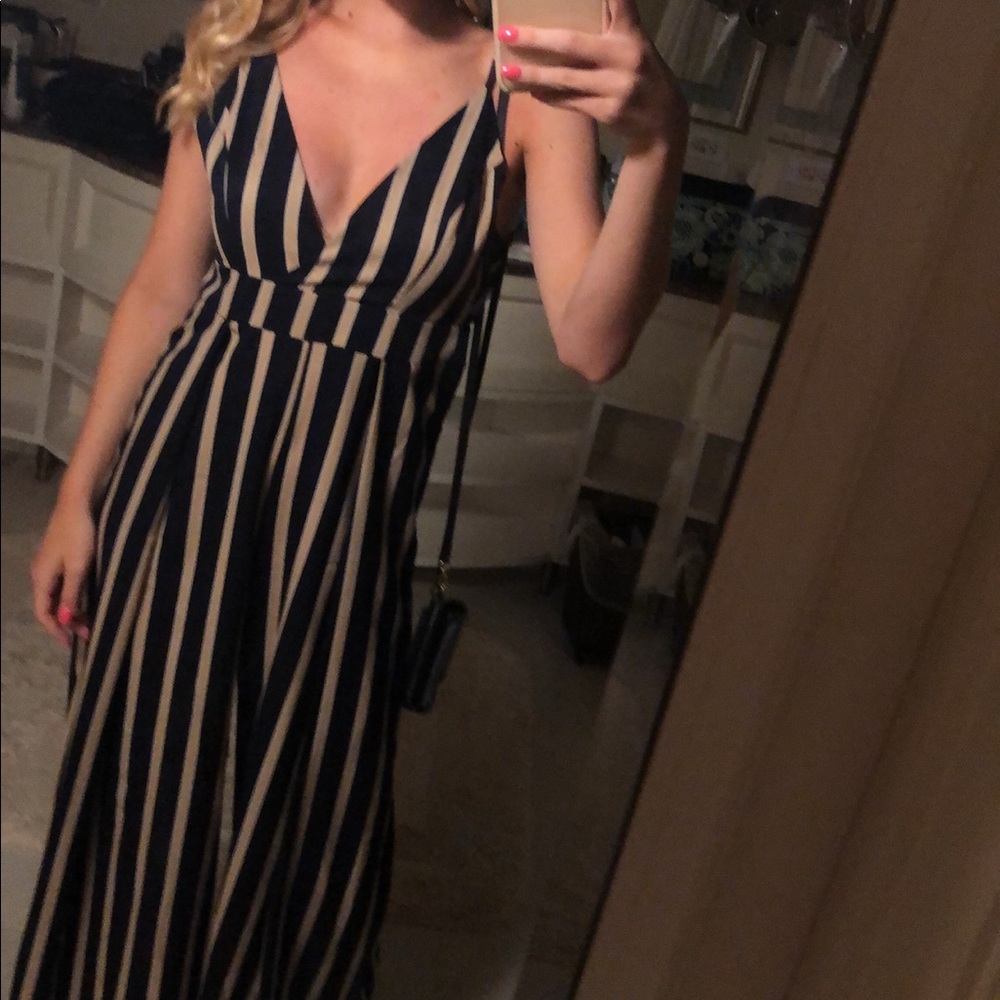 Striped Jumpsuit